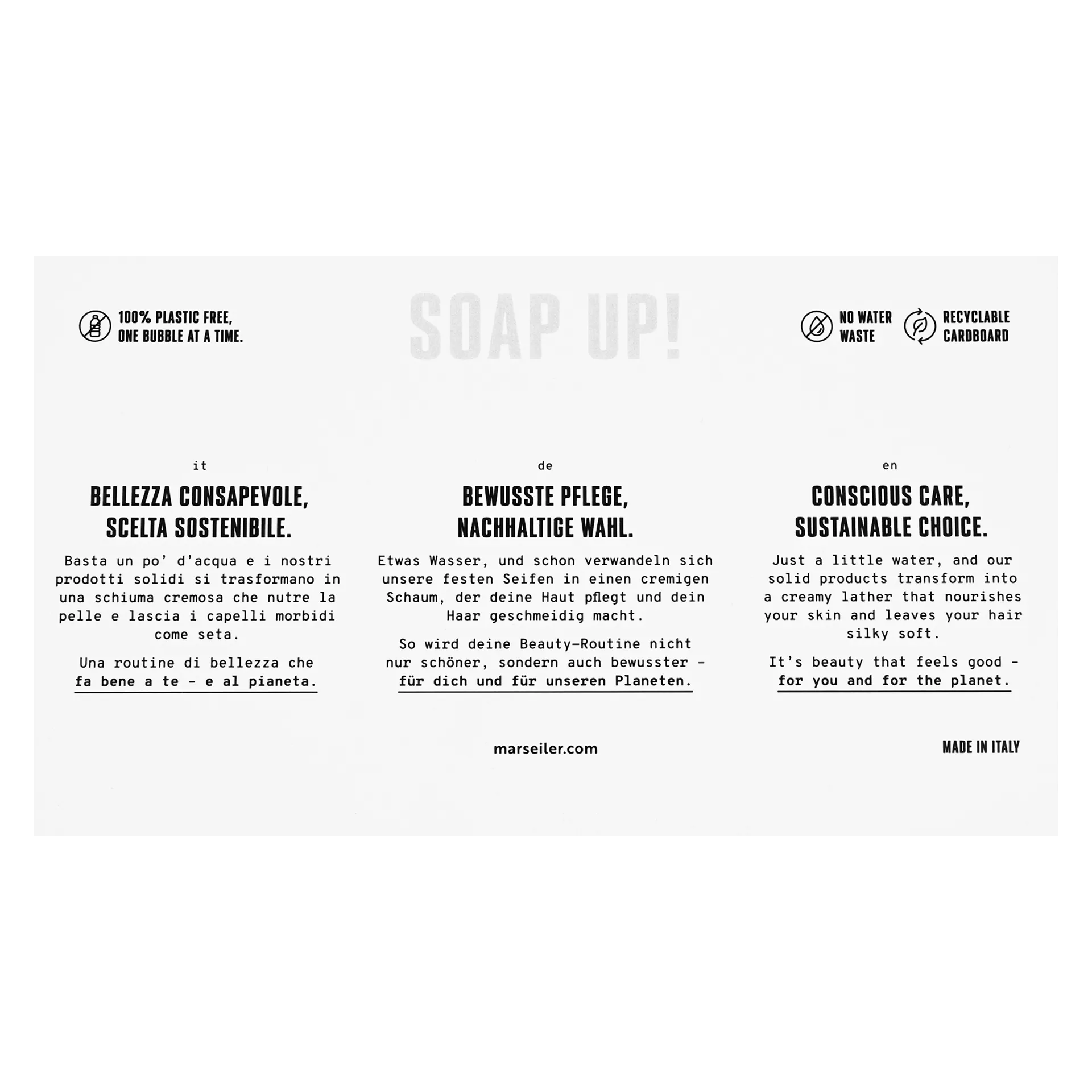 Flyer Solid | Soap Up Papier 