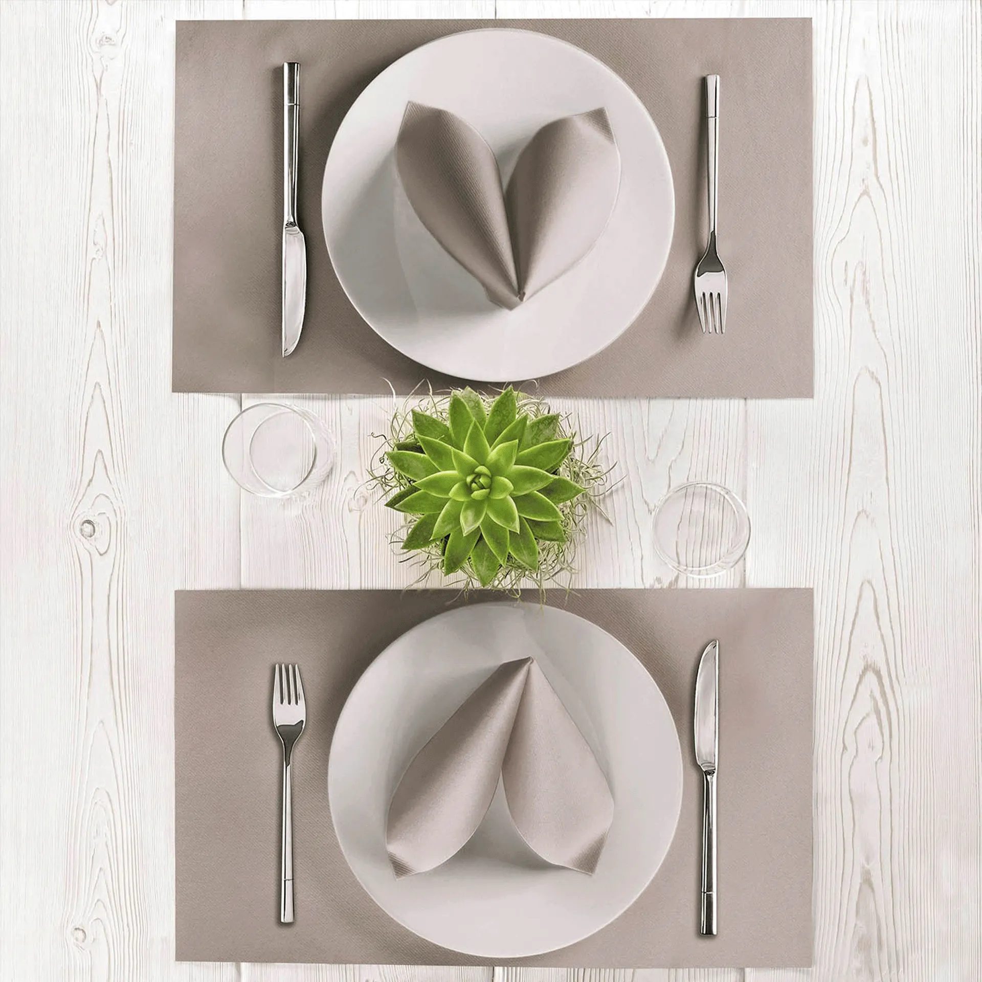 Tovaglietta Airlaid | creta tortora 30x40 cm
