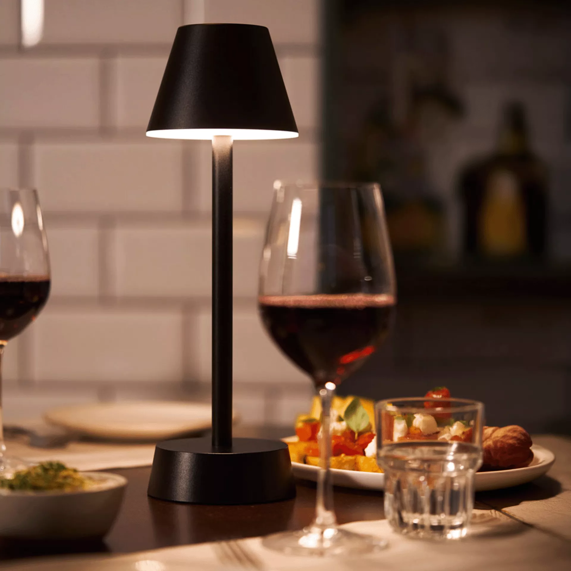 Led Lampe | Zelda Grafite h 32 cm Ø 10,3 cm