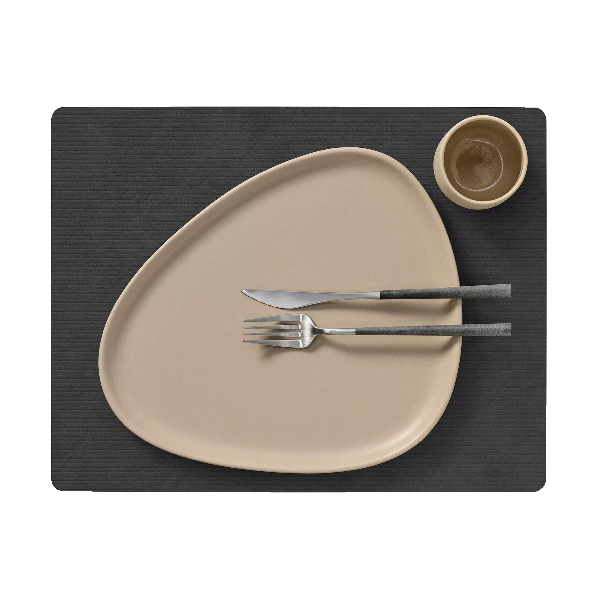 Tischset Corduroy Square Farbe schwarz 35x45 cm | 1,6 mm