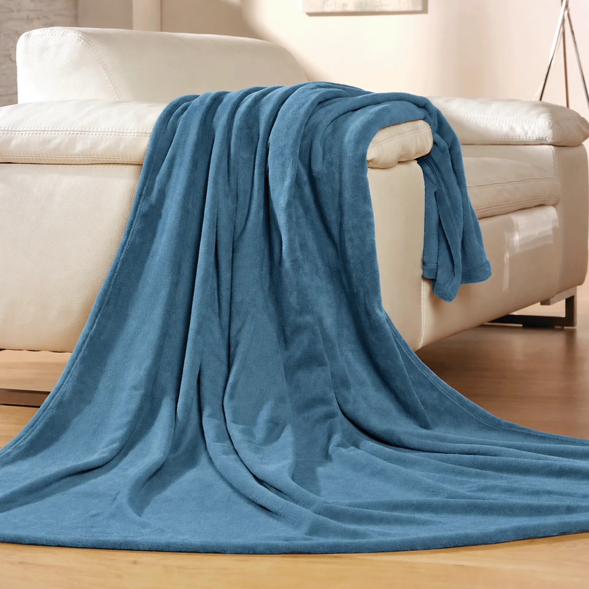 Coperta | Memphis 150x200 cm | blu marine 280 g/m²