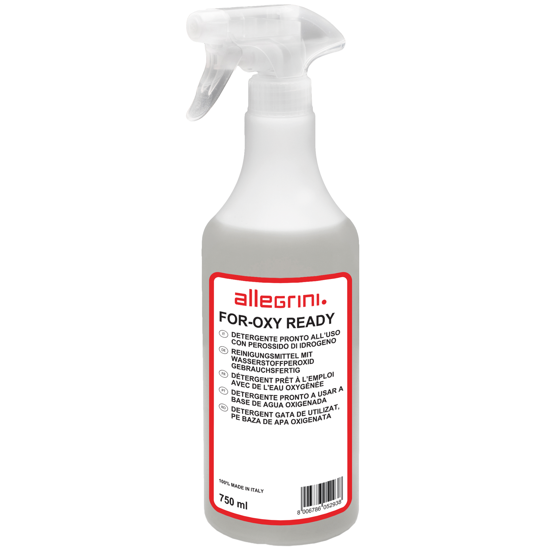 Dispenser Spray For Oxy Ready Desinfektionsmittel | Sprühflasche 750 ml für Oberflächen