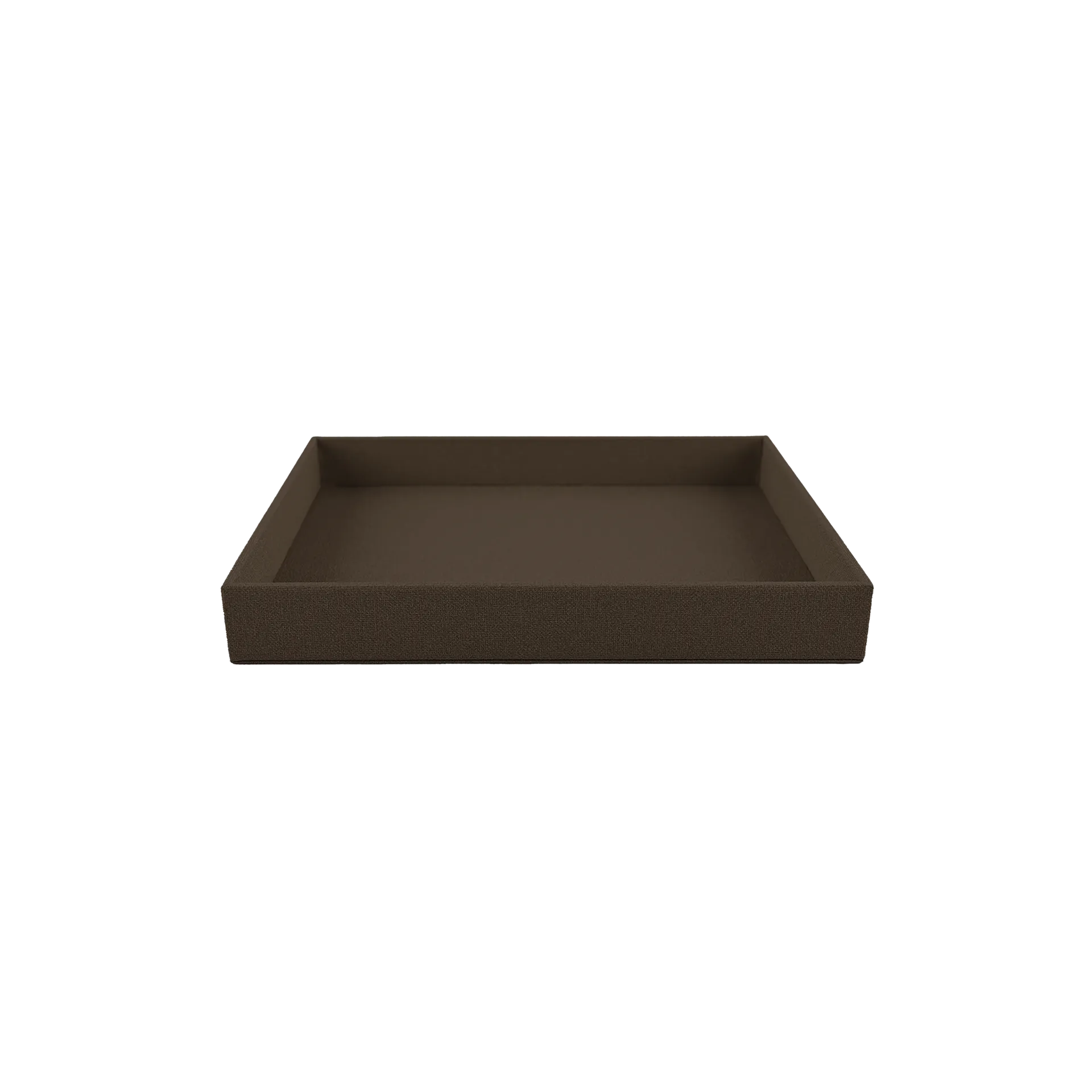 Vassoio | La Carte legno | ecopelle Yut marrone 25x30x h 4 cm