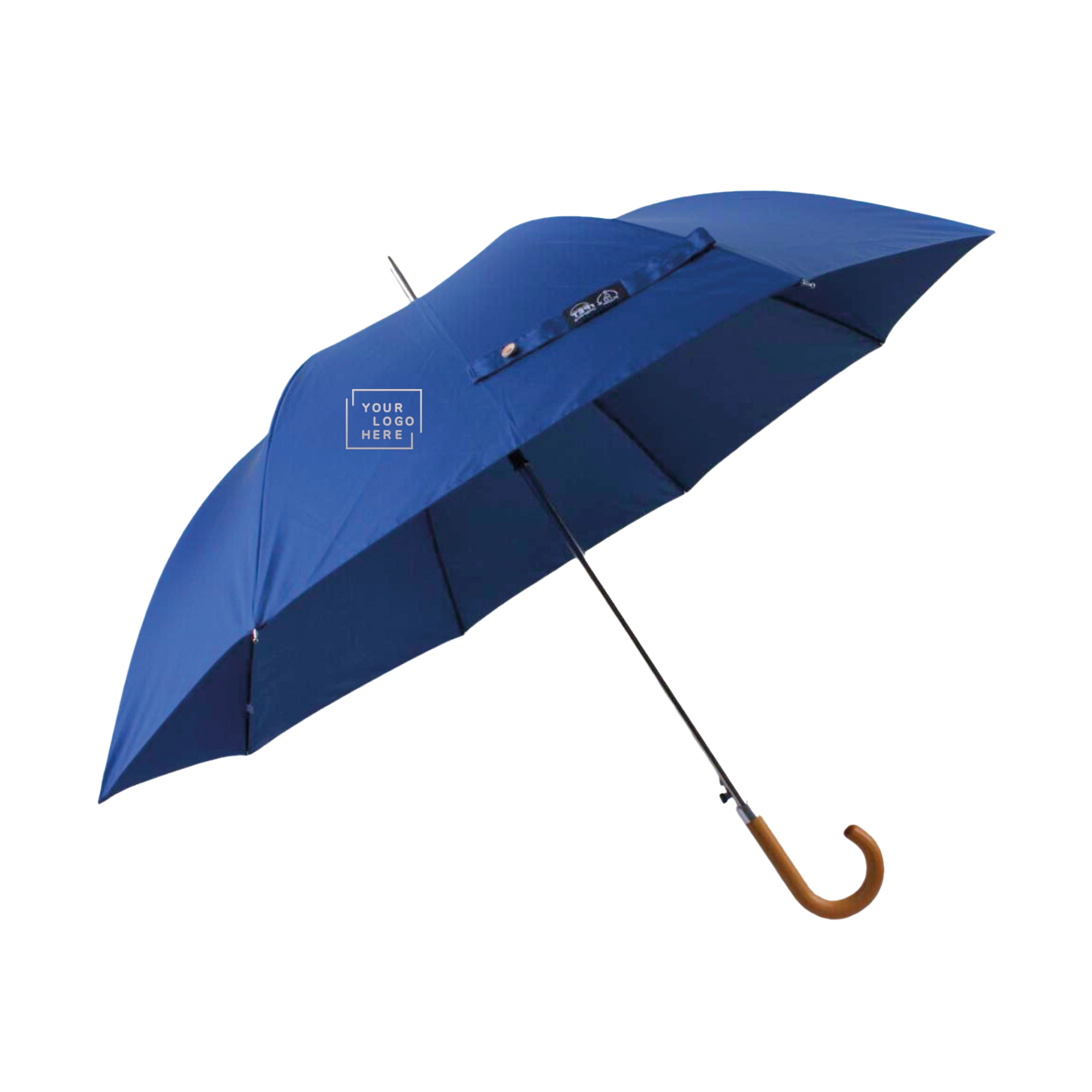 Regenschirm 612R Ø 120 cm autom. Holz-Griff geb. Farbe | 1fbg. bedr.| anz. bedr. Segmente