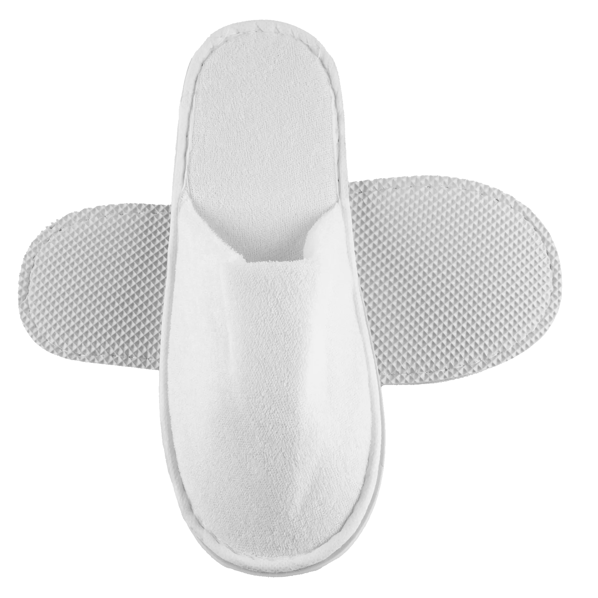 Hotel Slipper | Soft PES Frottee weiß | geschlossen