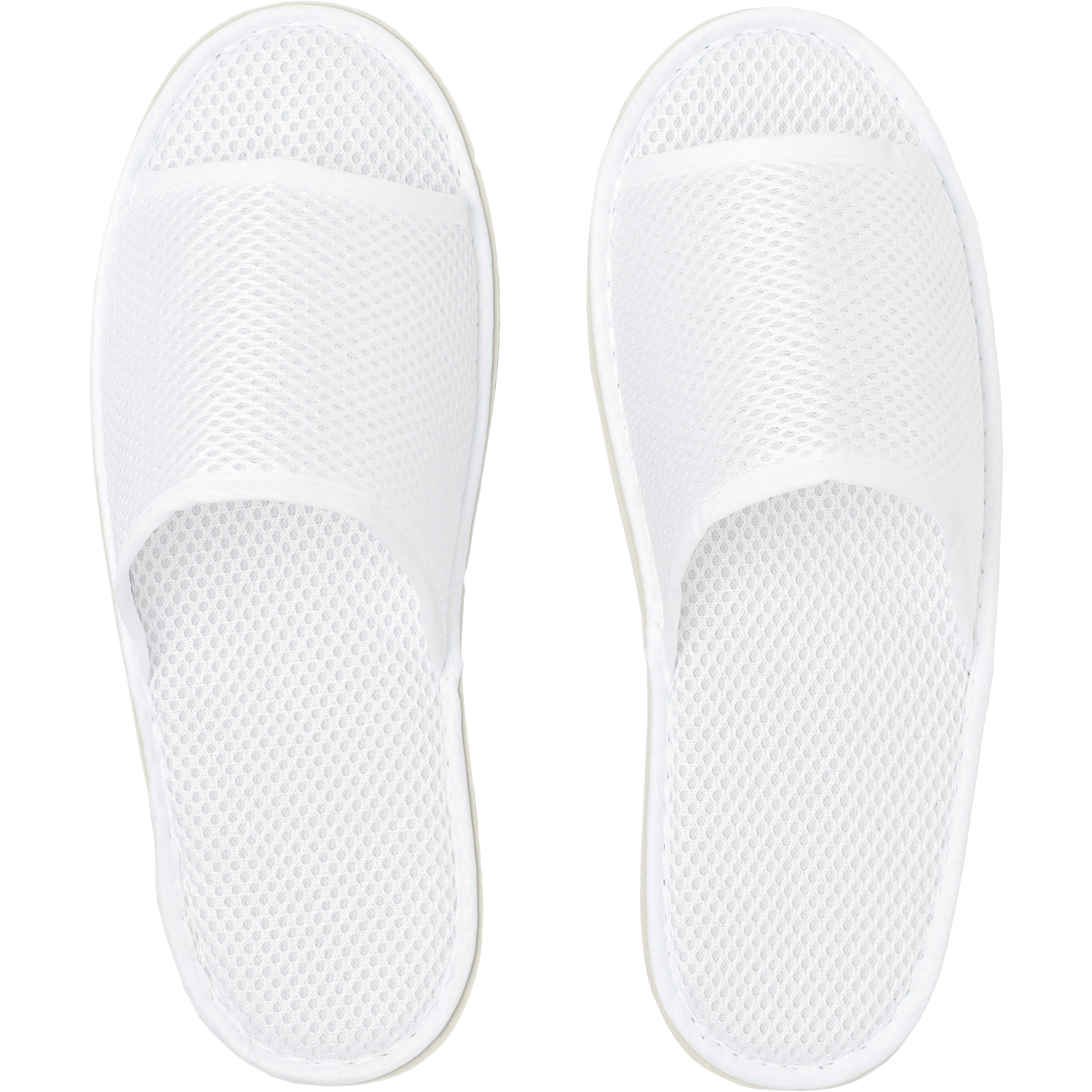 Wellness Slipper | Rio PVC | weiß | offen Sohle 5 mm sichtbar