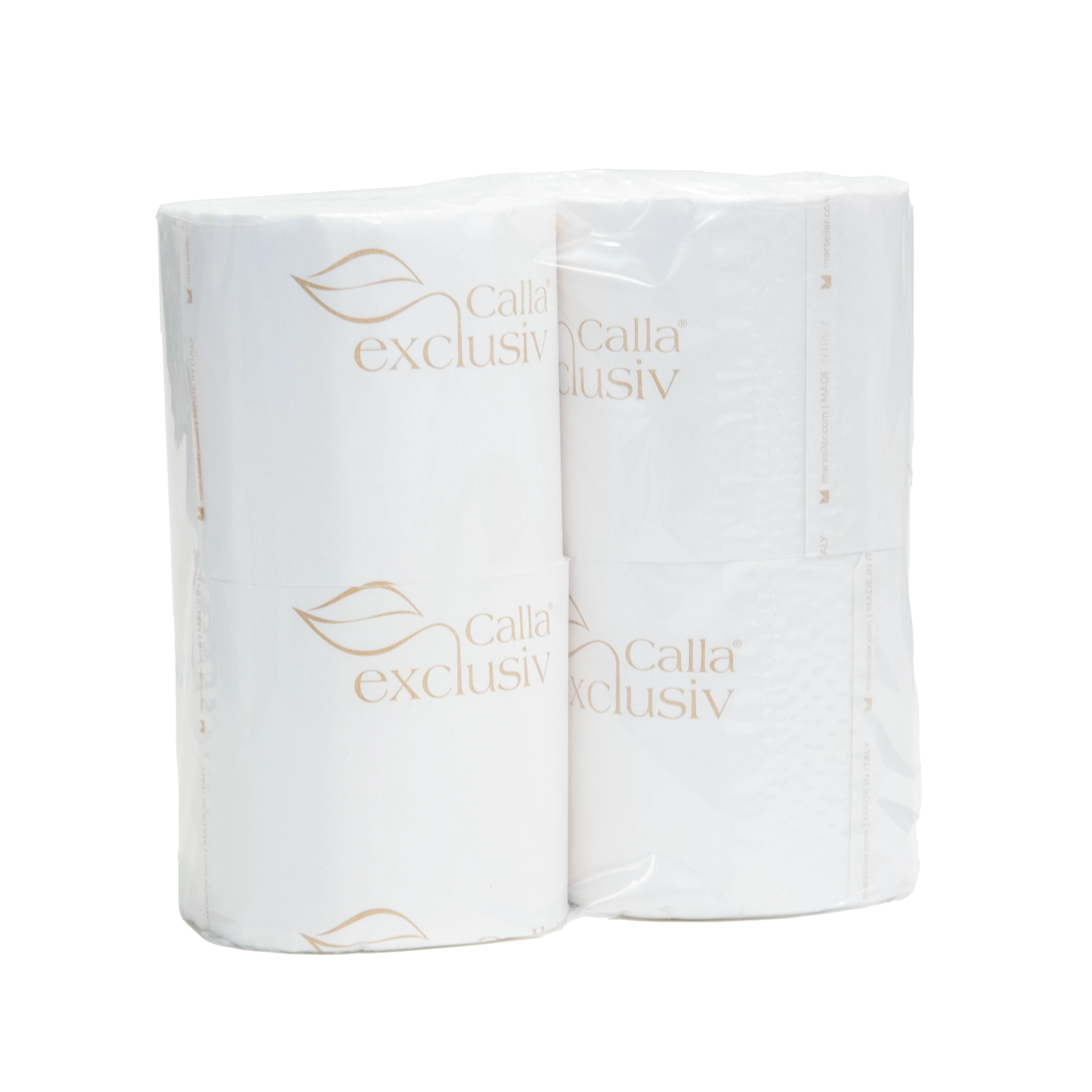 Toilettenpapier | Calla weiß 2lg. | mit Schleife 250 Abrisse/12 cm