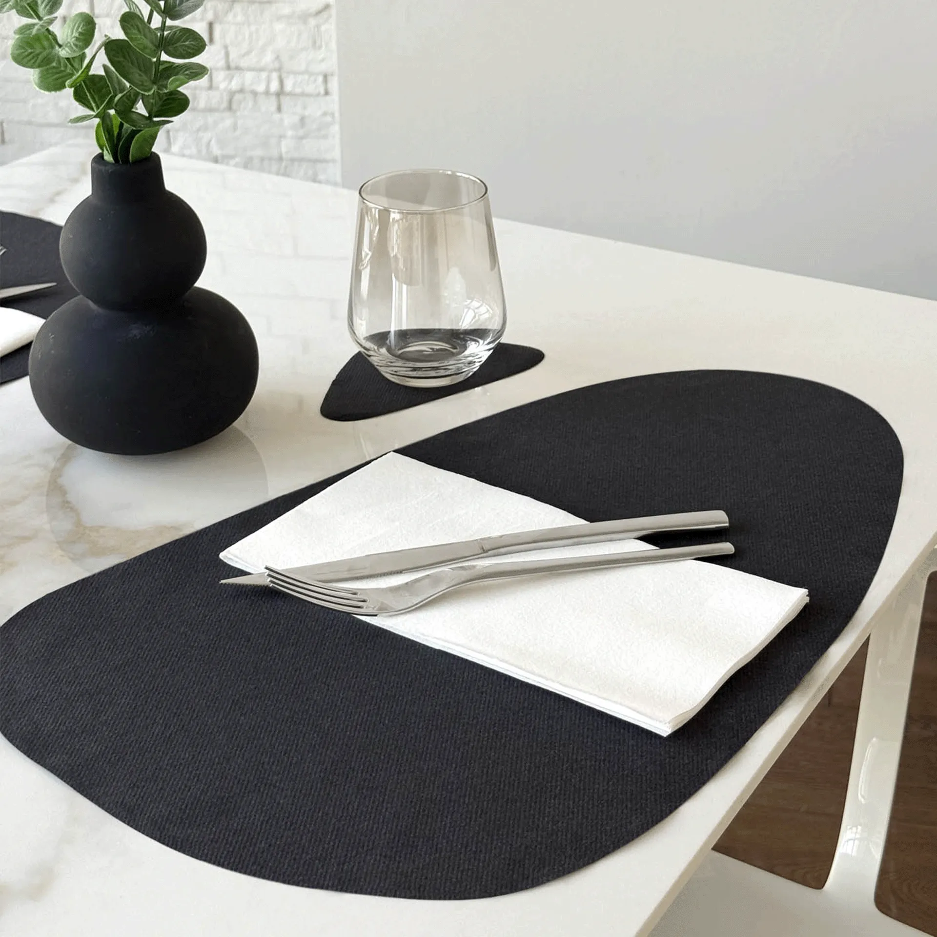 Tovaglietta | Go Airlaid | nero 30x50 cm