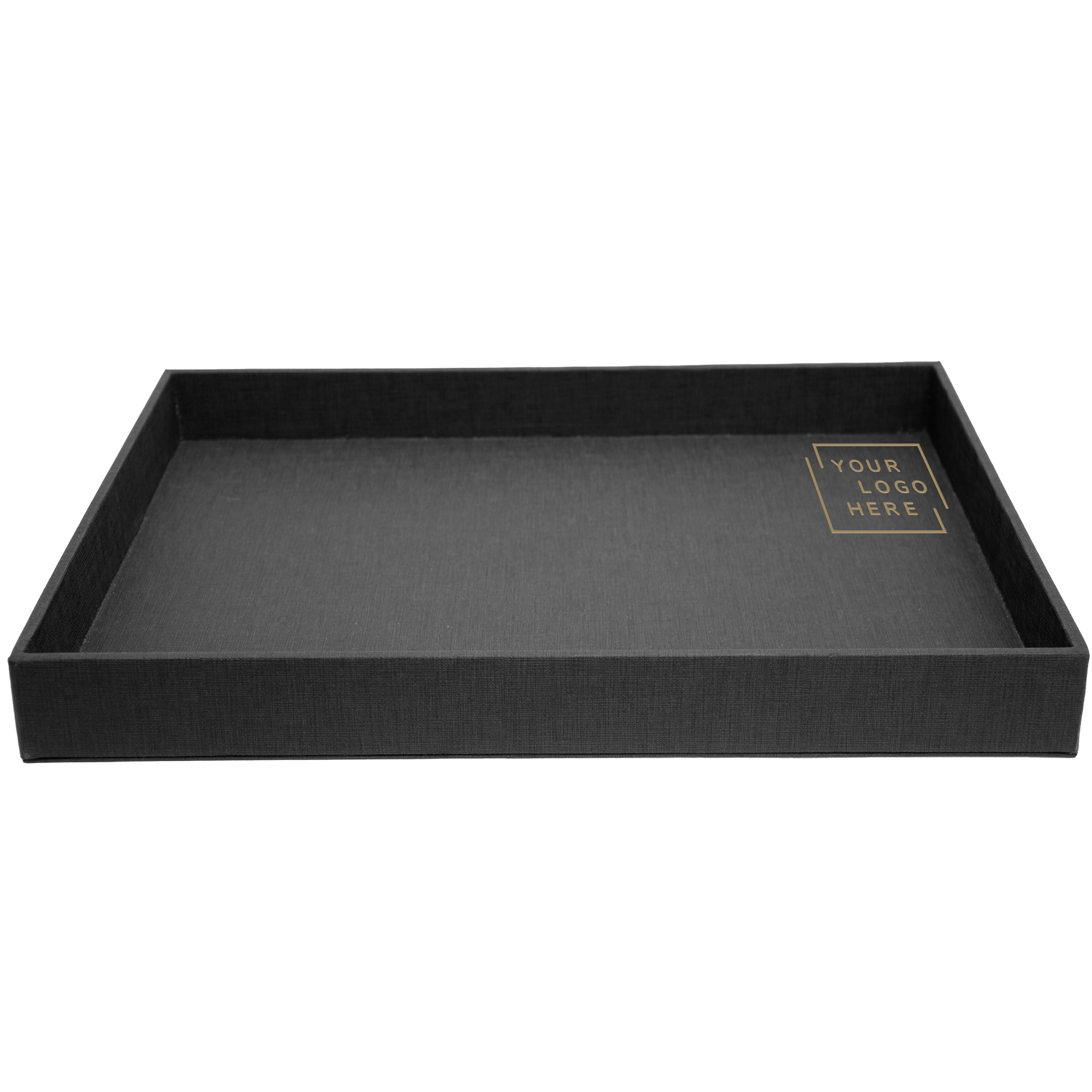 Tablett | La Carte Holz | Ecoleder 3 Farben 30x40x h 4 cm