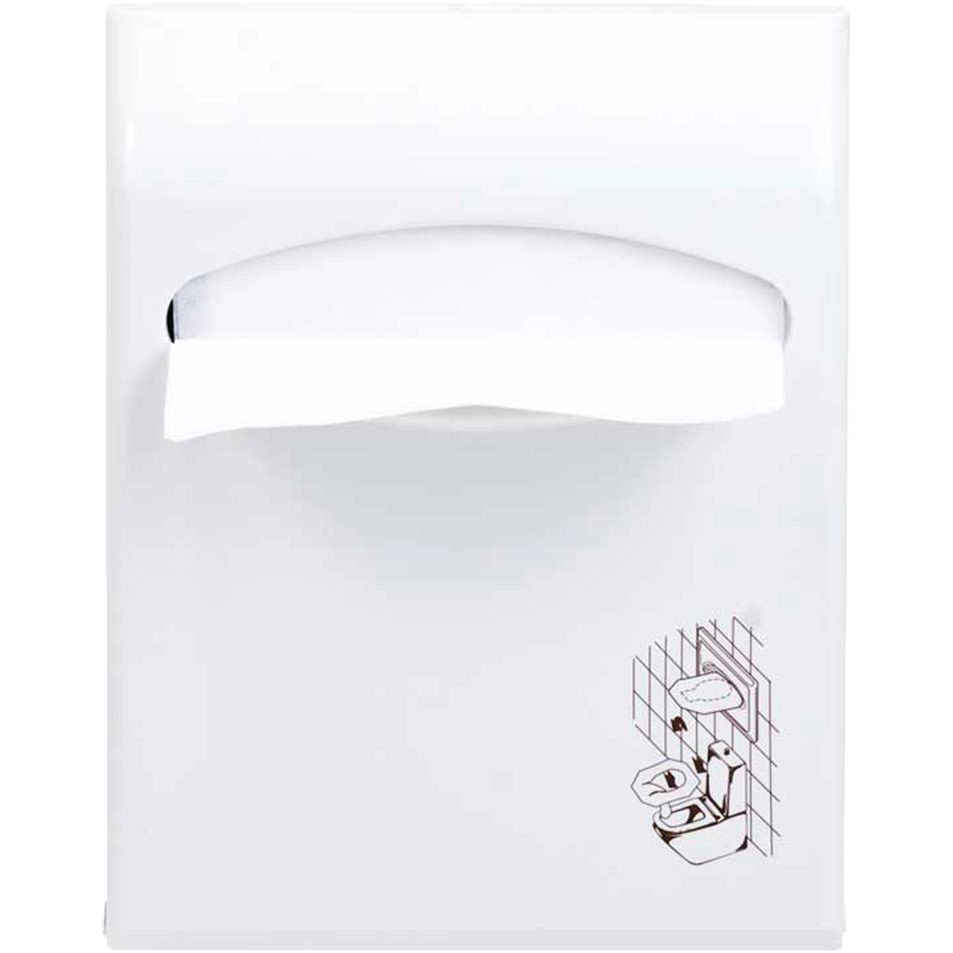 Wandhalterung ABS | weiß für WC-Schutz