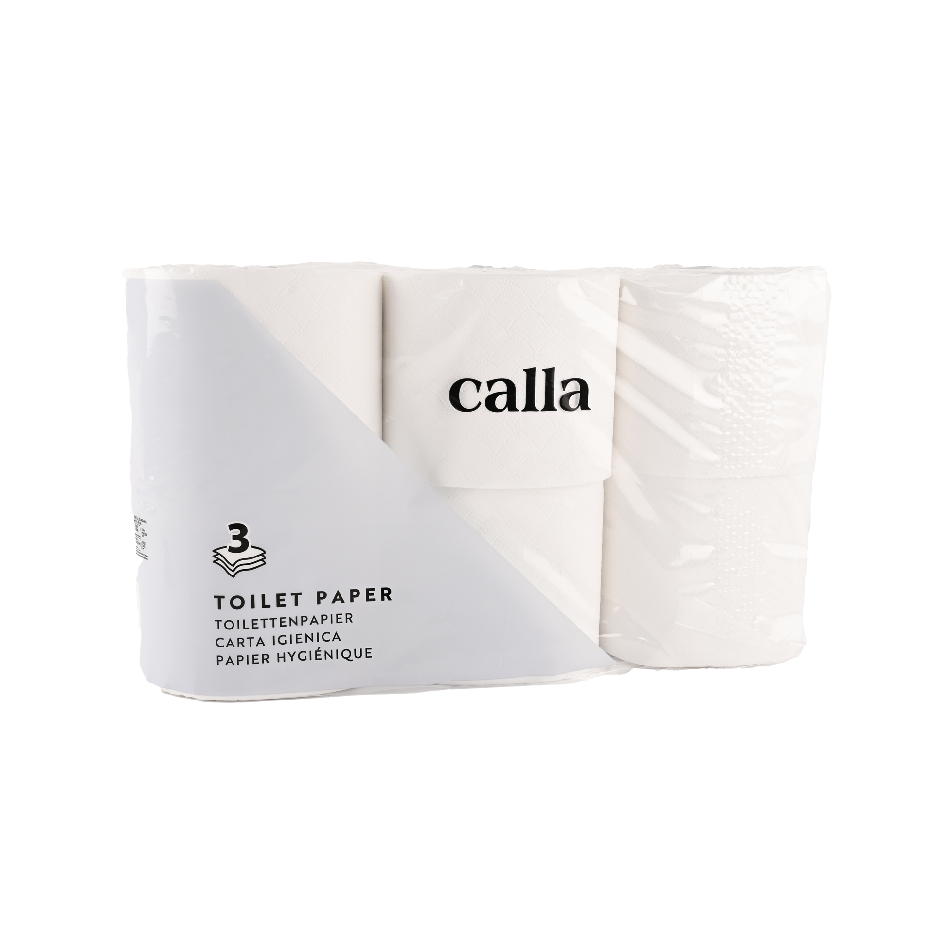 Carta igienica | Calla bianca 3 veli 250 strappi/12 cm