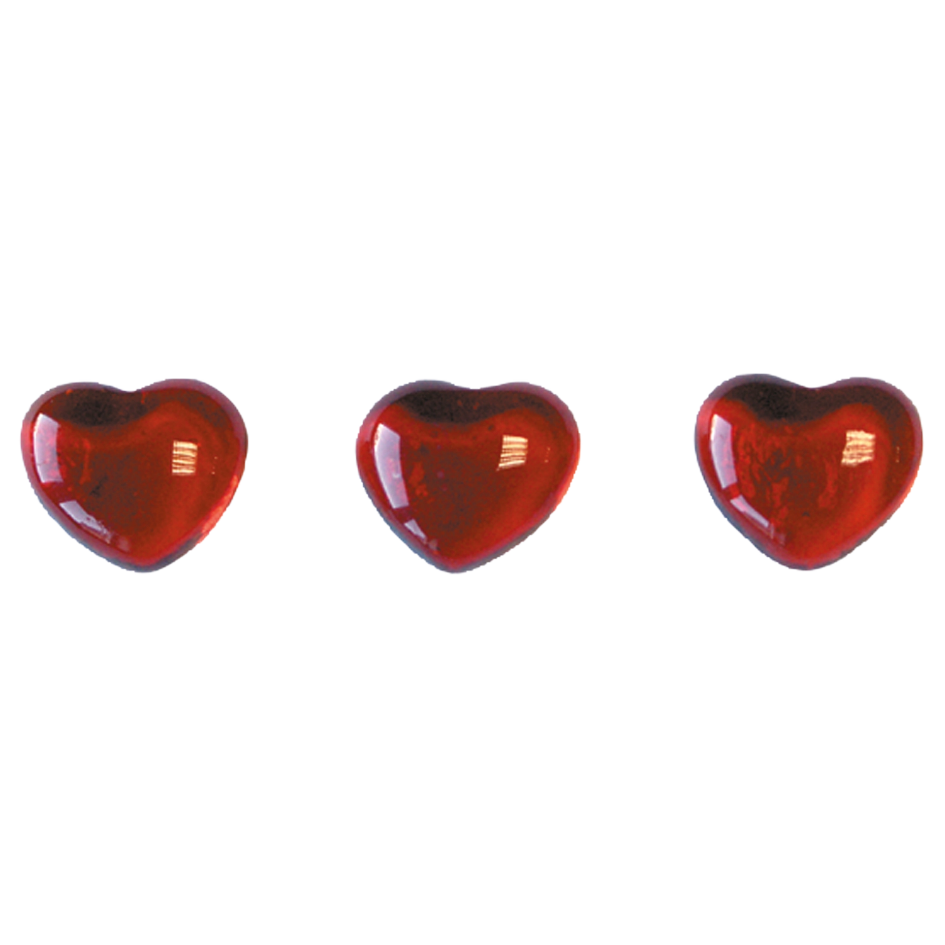 Dekosteine Herzen rot 150 g  