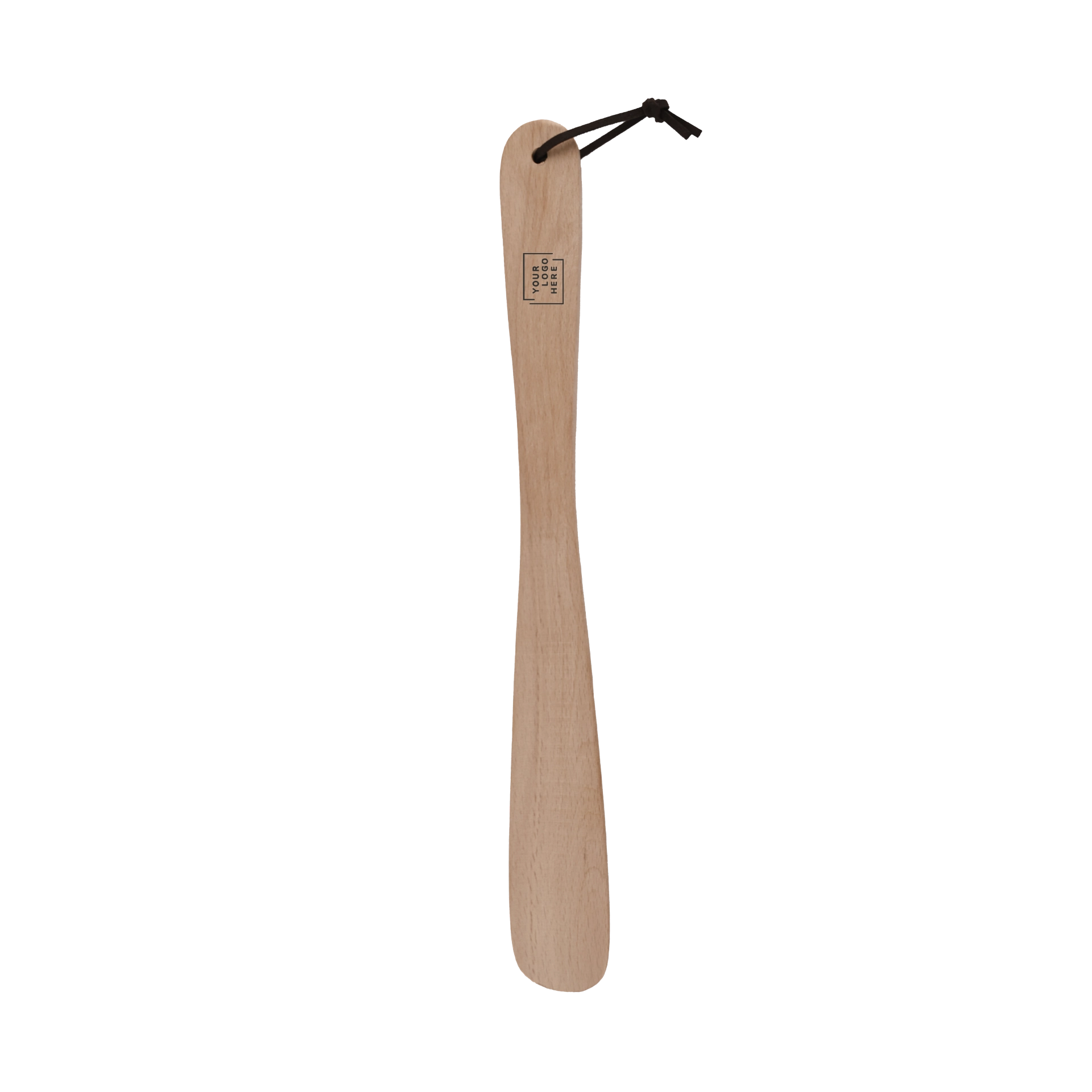  Calzascarpe legno faggio grezzo naturale40 cm con cordino