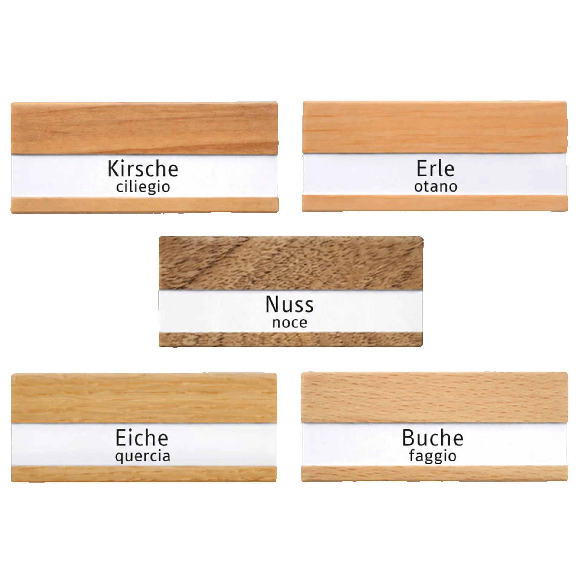 Targhetta nome | W1 legno | faggio laccato 70x30 mm