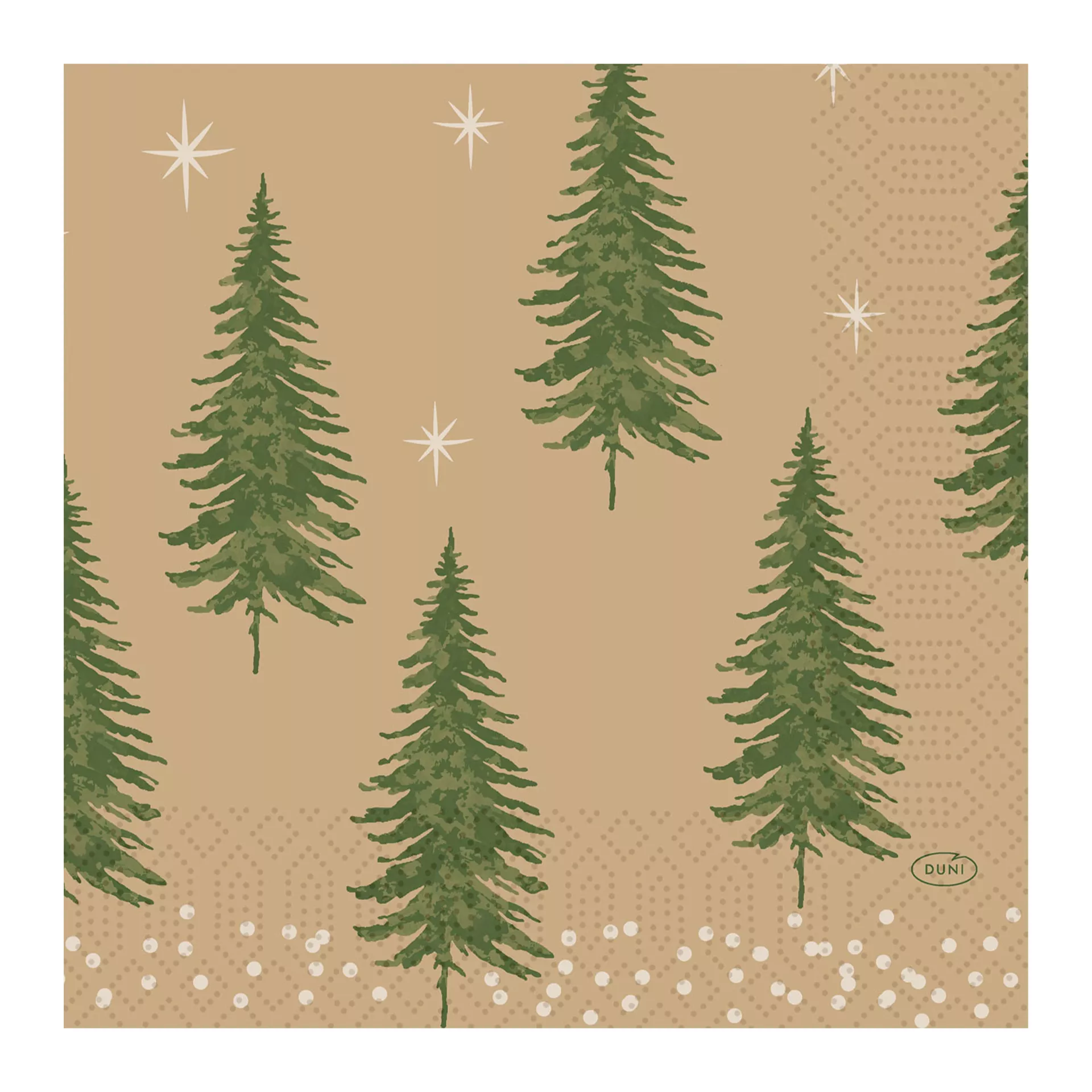 Serviette | Humble Trees Zellstoff 3 lagig 33x33 cm