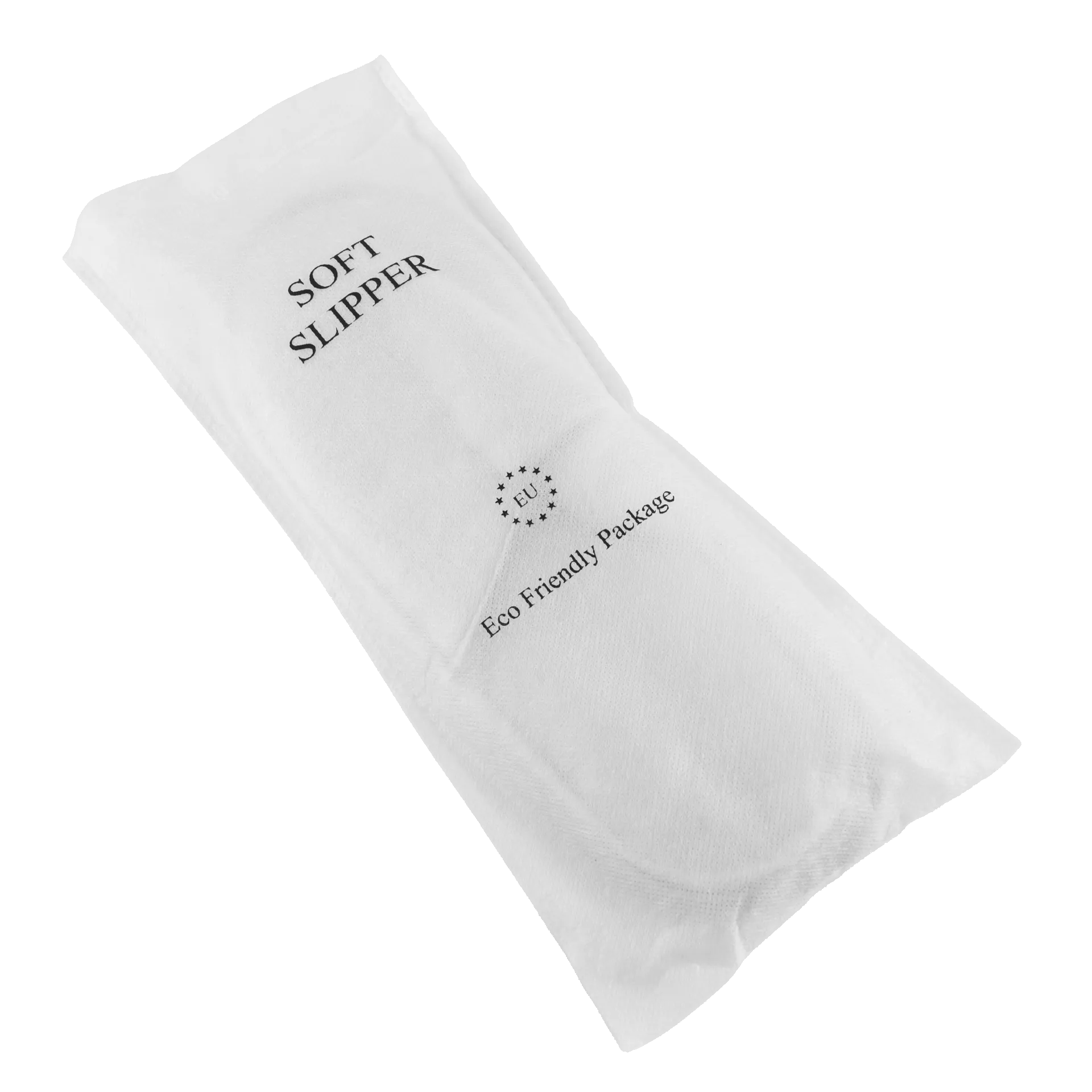 Hotel Slipper geschlossen PES Frottee Soft | Made in EU weiß 29cm aufgesetzte Sohle 5mm | in Beutel