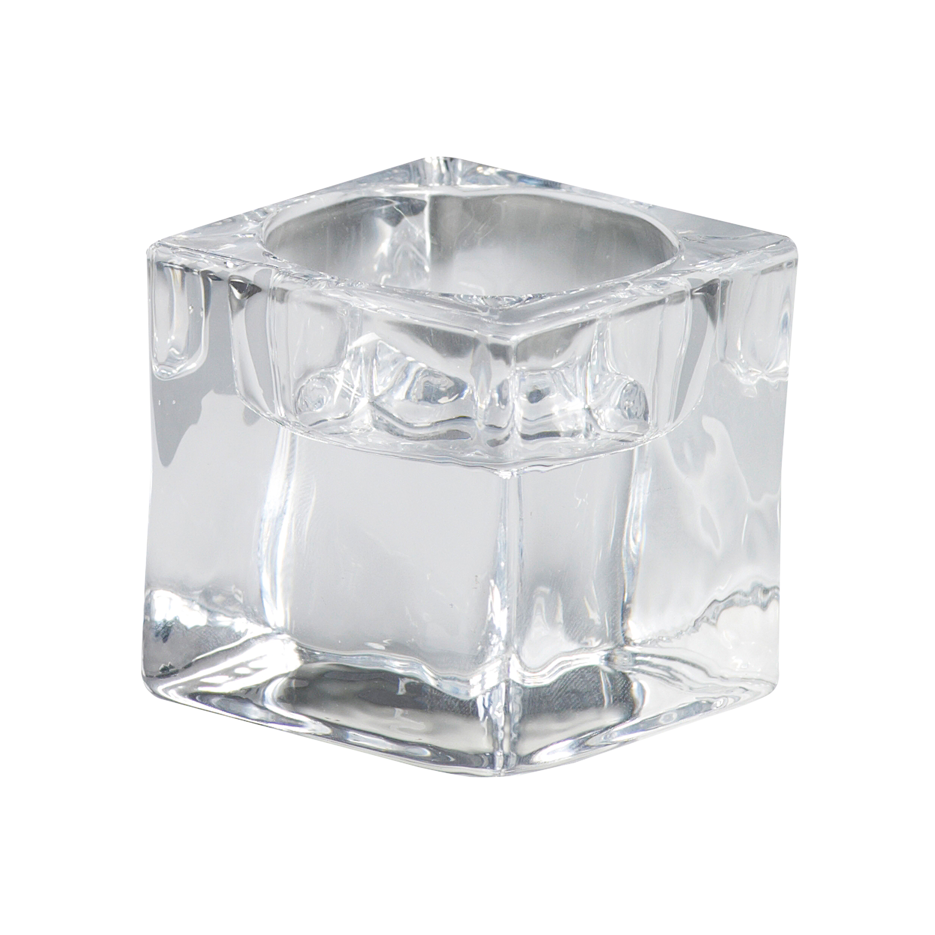 Kerzenhalter Glas h 4,8 cm | 5x5 cm