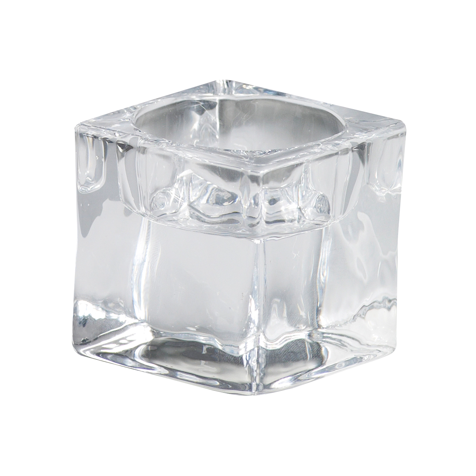 Kerzenhalter Glas h 4,8 cm | 5x5 cm