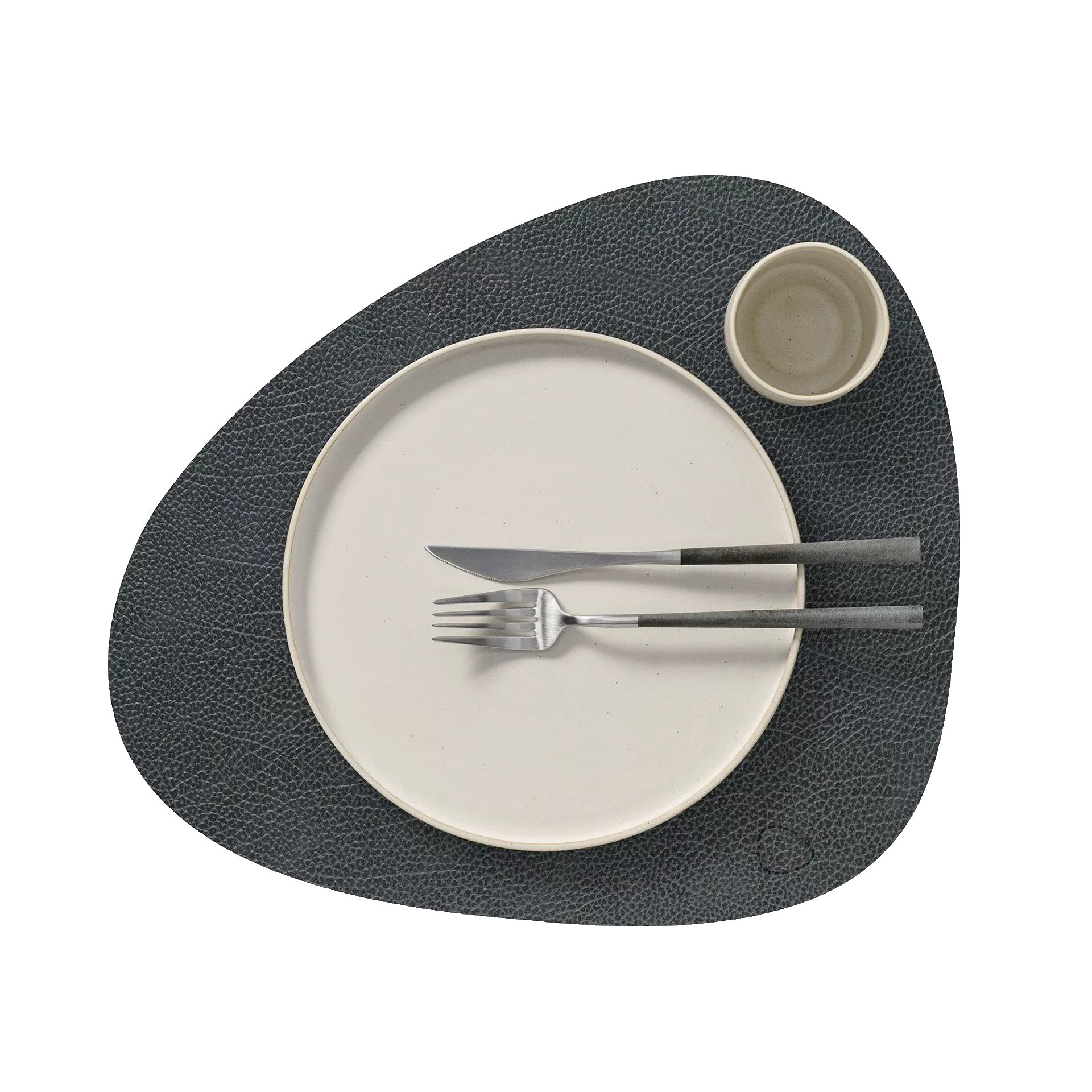 Tischset Hippo Curve Farbe schwarz/anthazit 37x44 cm | 1,6 mm