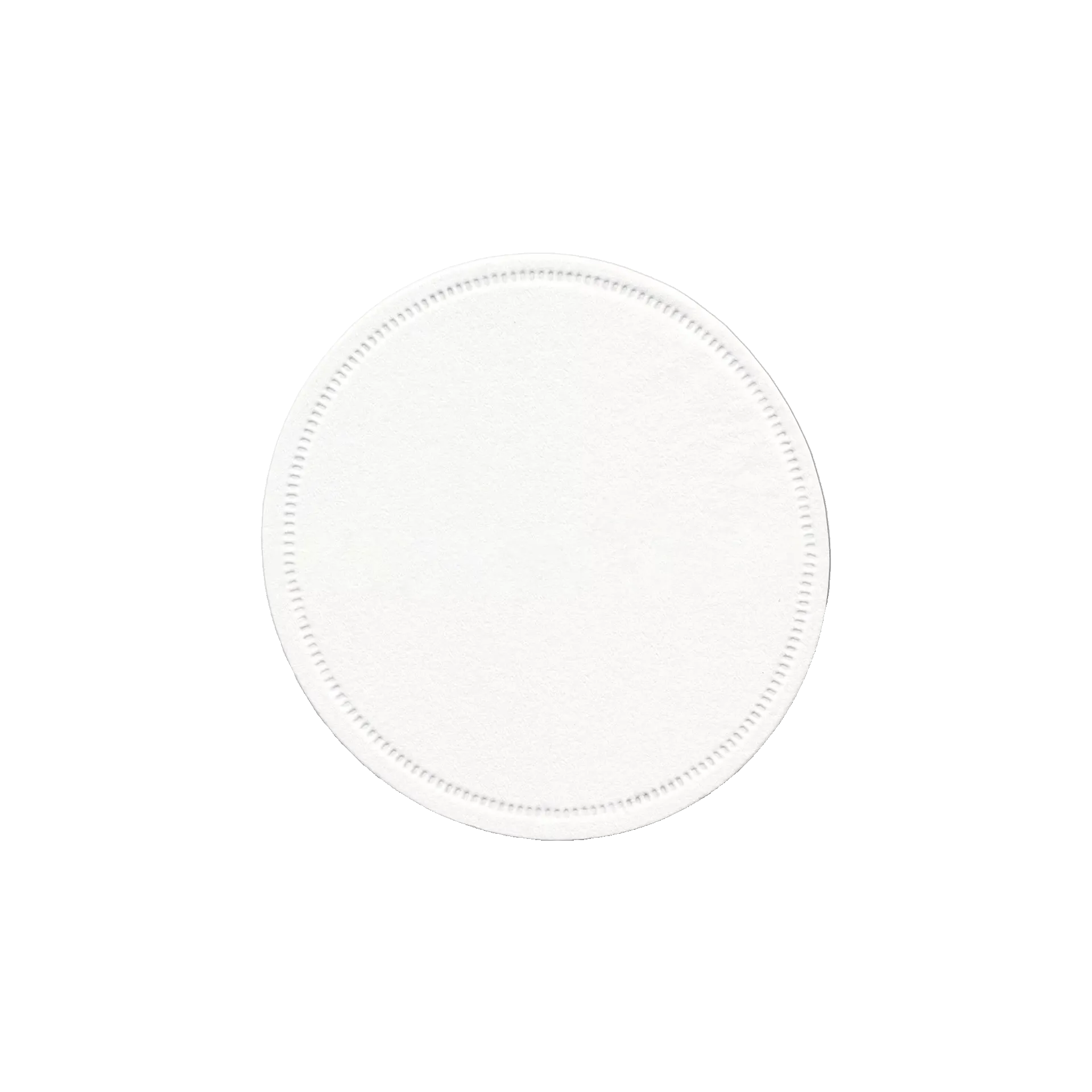Untersetzer Zellstoff 8lg. | Ø 9 cm  weiß