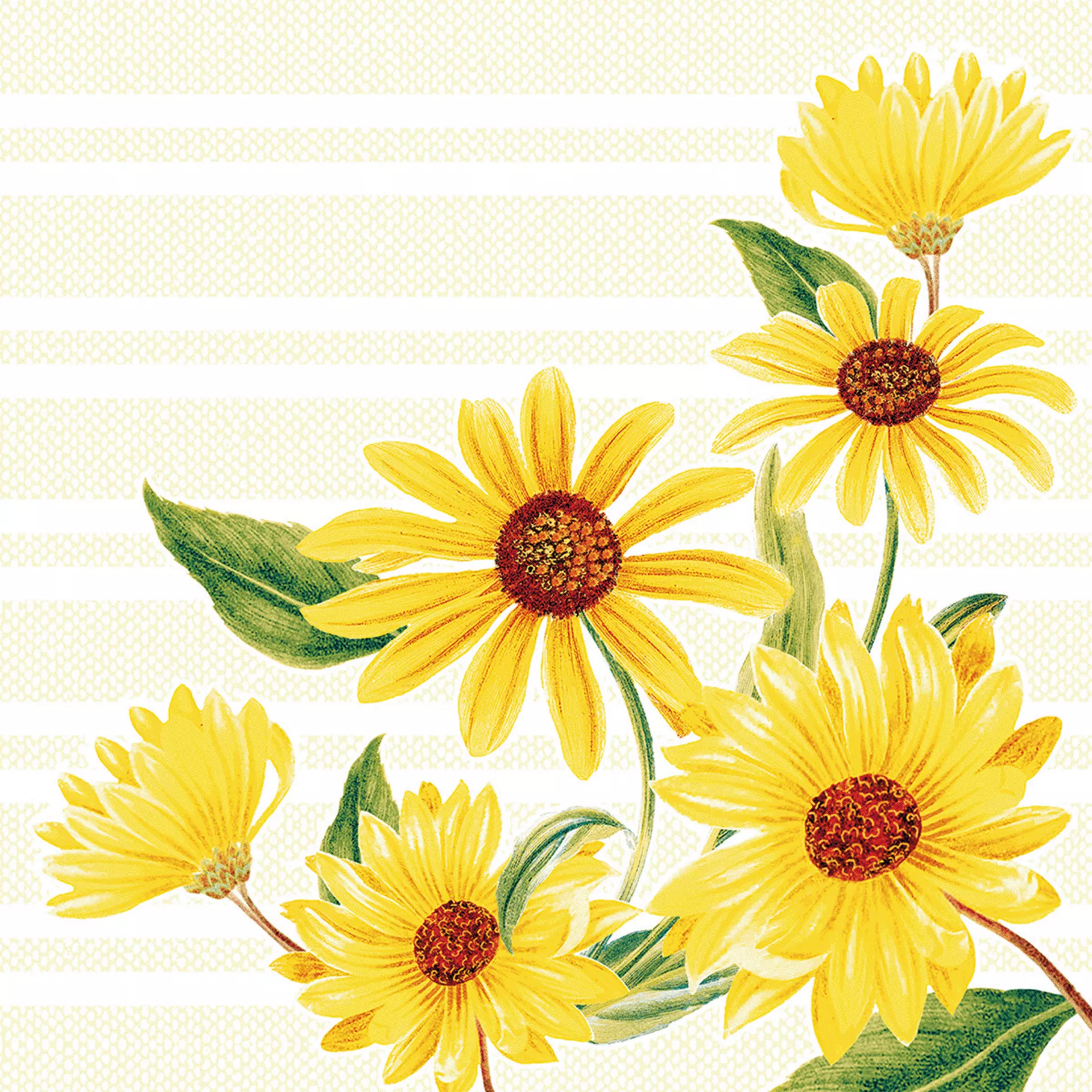 Serviette Airlaid 40x40 cm Sonnenblume Marlene