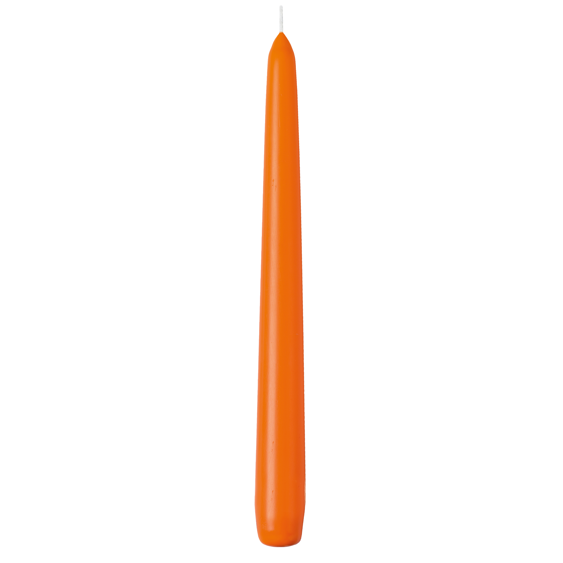 Spitzkerze | einzeln cellophaniert orange/mango h 24,5 cm | Ø 2,4 cm