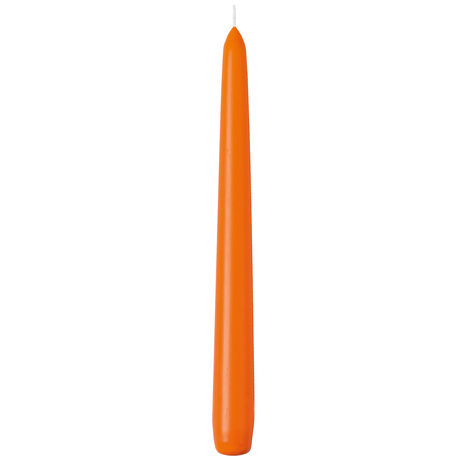 Spitzkerze | einzeln cellophaniert orange/mango h 24,5 cm | Ø 2,4 cm