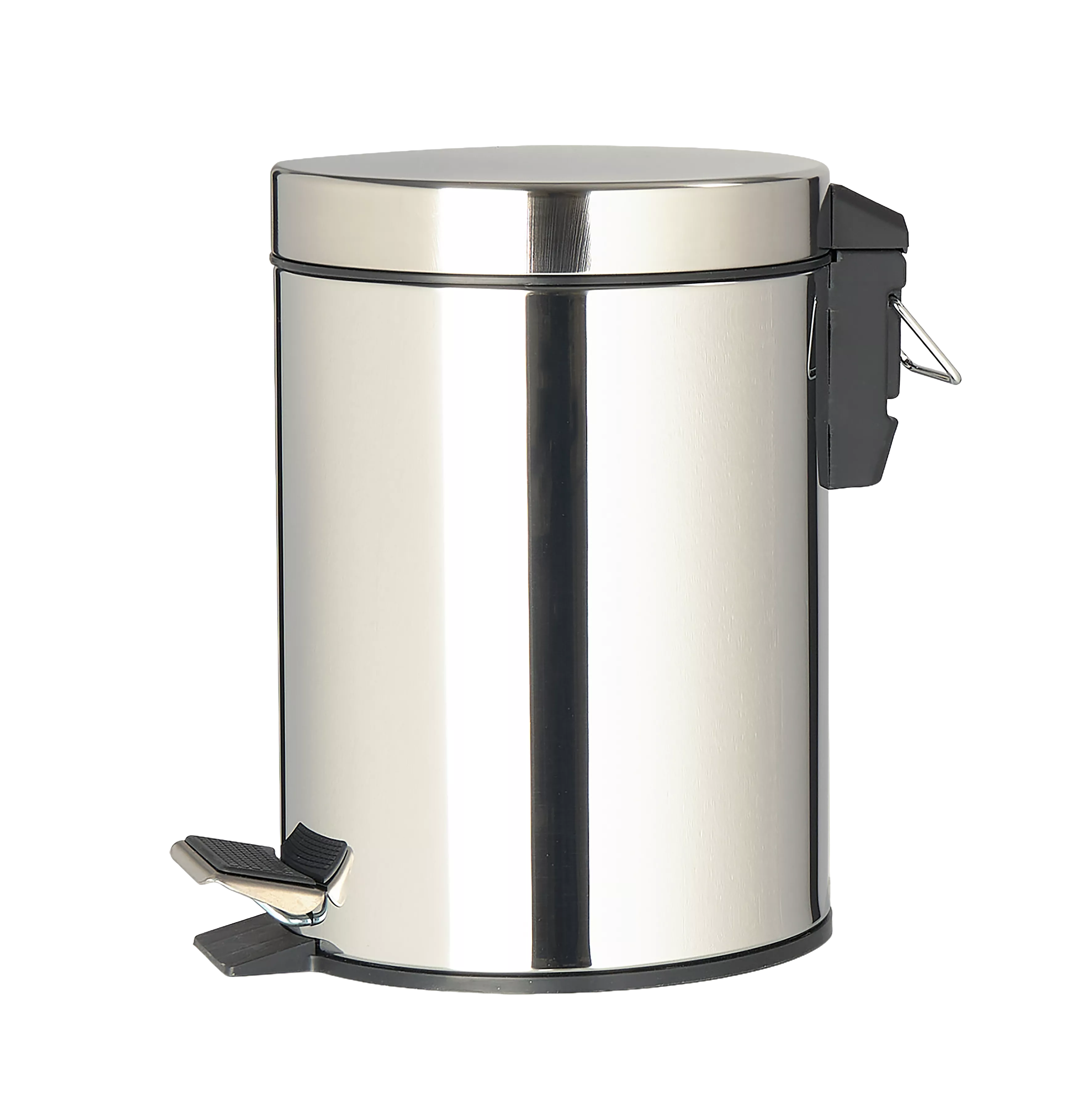 Treteimer | Premium Edelstahl | silber glänzend 3 lt.