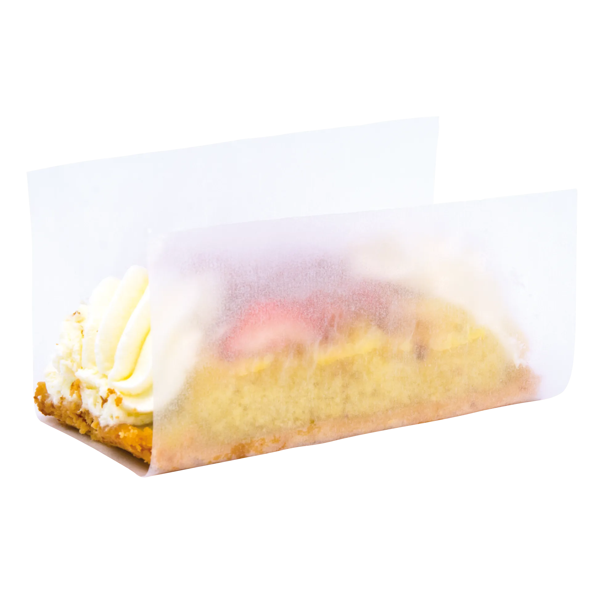 Pergaminpapier für Kuchen Polipropilen 35 my |  transparent 18x12,5 cm