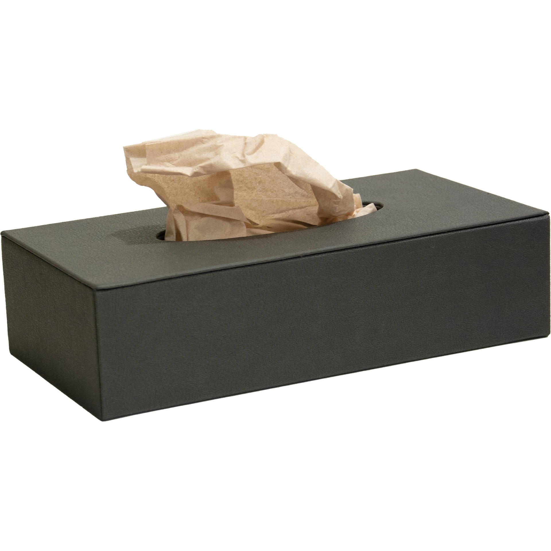 Dispenser für Kosmetikbox | La Carte Holz | Ecoleder 2 FarbenYUT braun oder cremeSchließung Magnet25x13x h 6 cm Min.: 10 Stk.