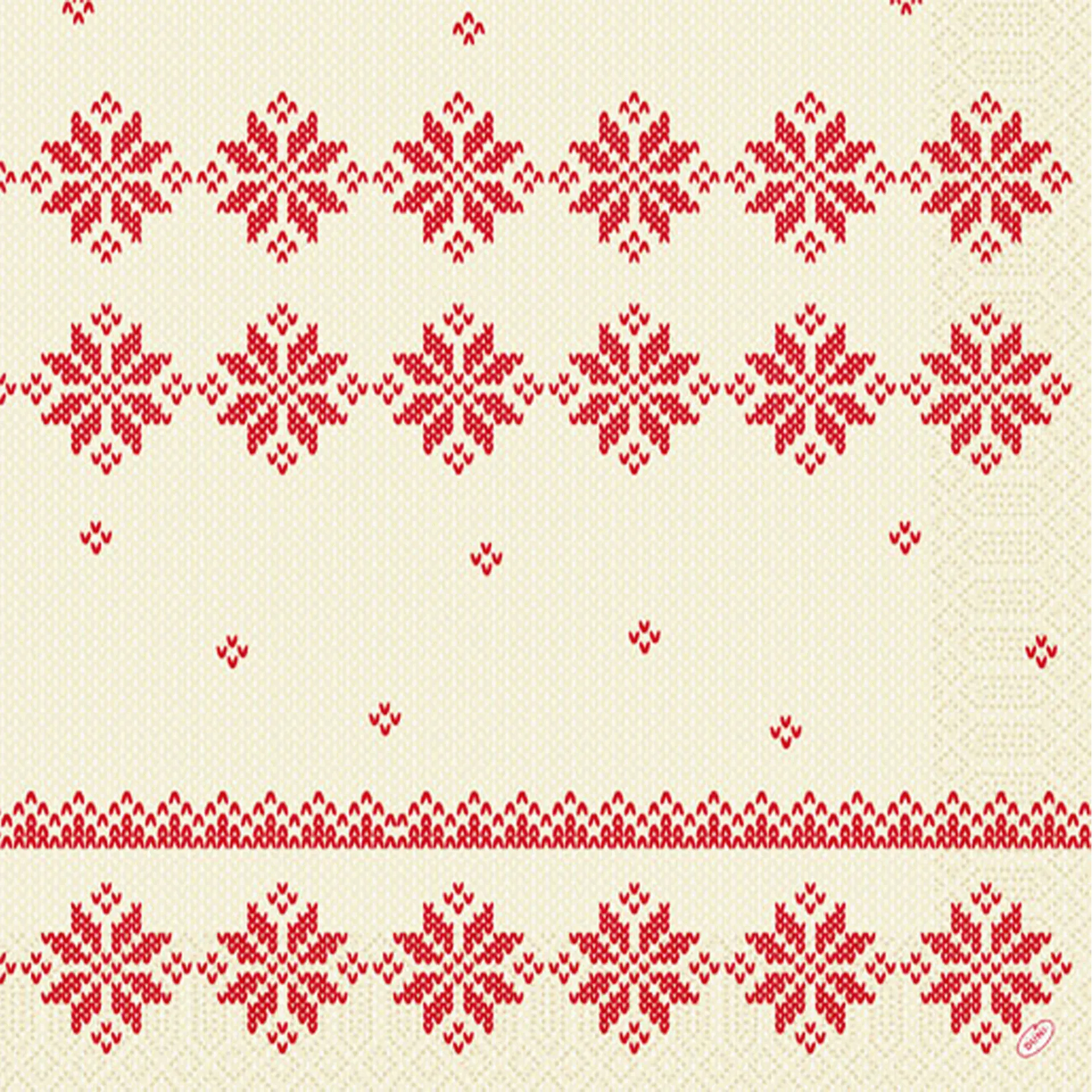 Serviette | Knitted Traditions Zellstoff 3 lagig 40x40 cm