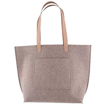 Wellnesstasche | Posh Bag Recyclingfilz | RPET 4 mm 53x40x10 cm | grau