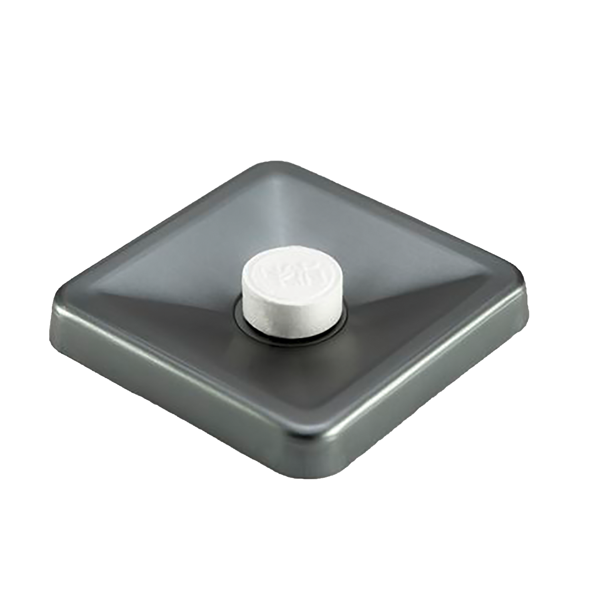 Behälter | Napkin Aluminium | grau satiniert 7,5x7,5 cm