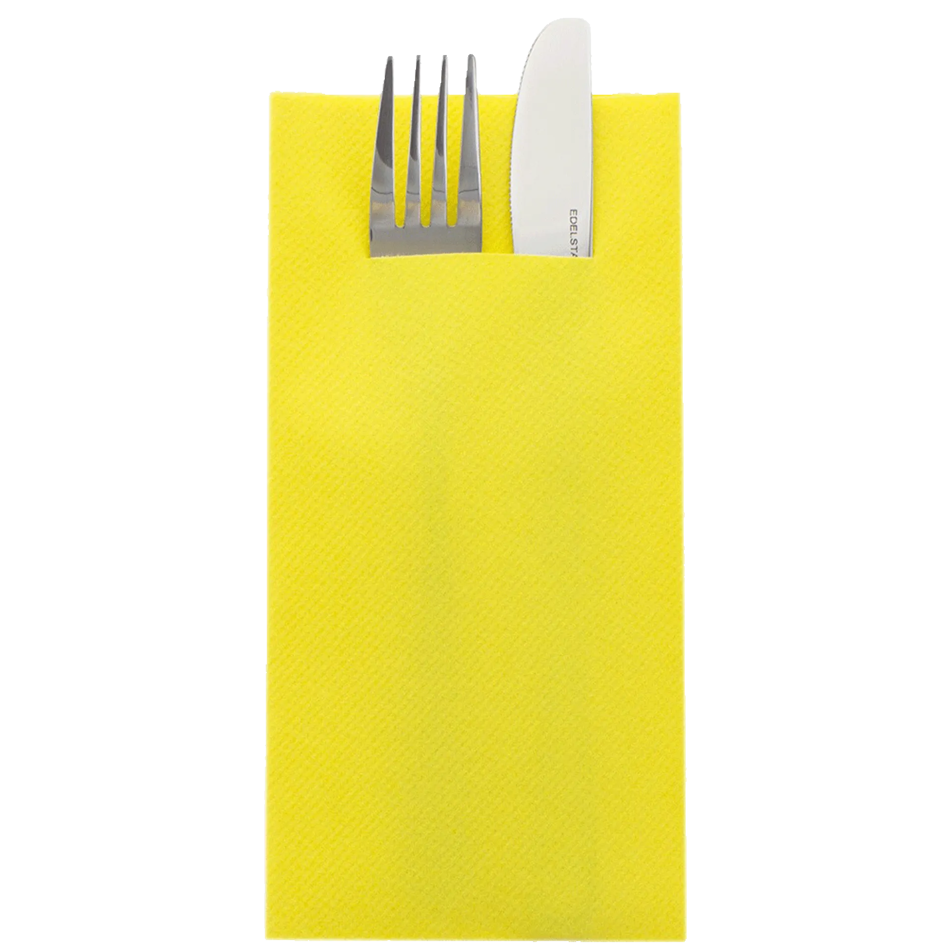 Besteckserviette Airlaid Premium | gelb 40x40 cm 1/8 Buchfalz 