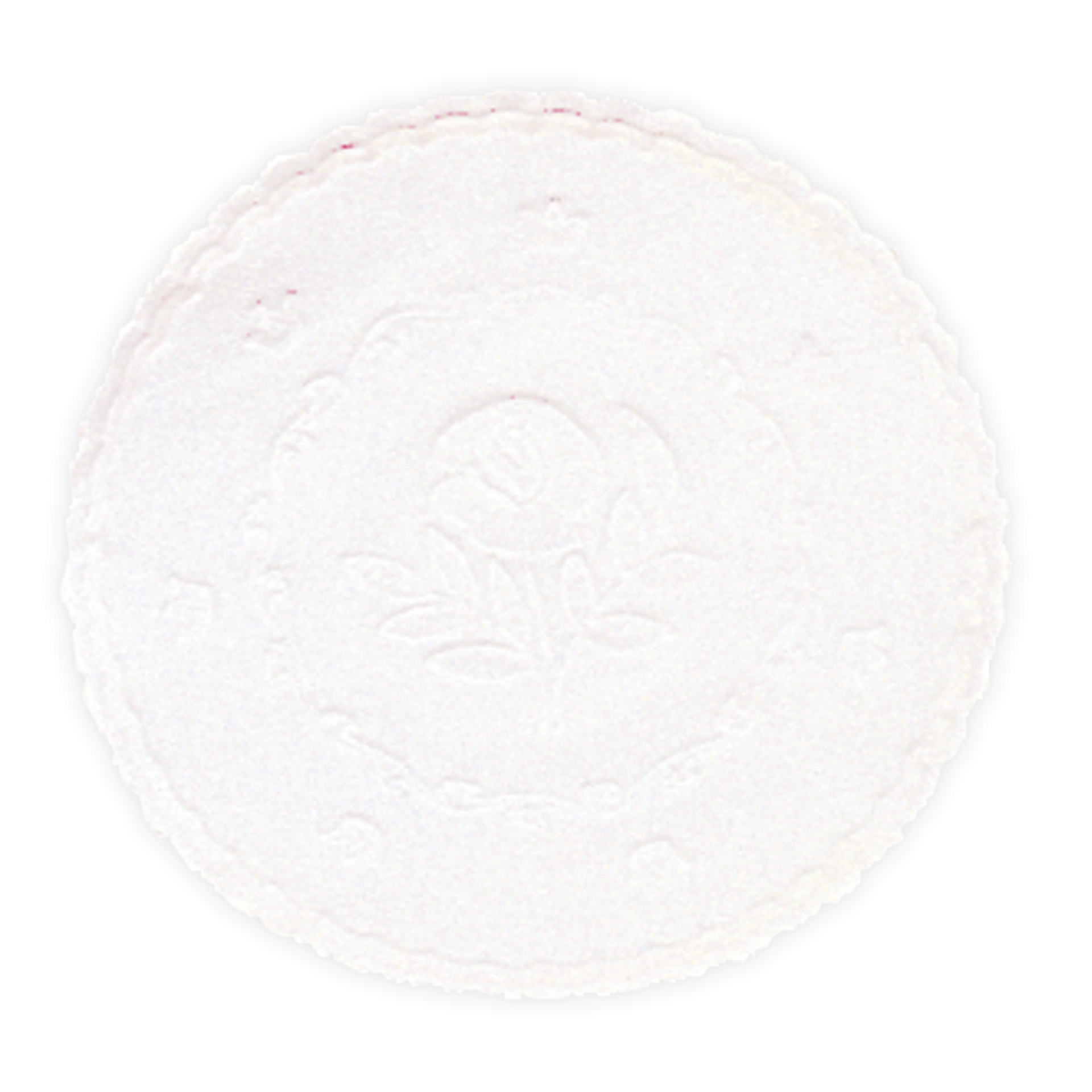 Untersetzer | Rose Zellstoff 7lg. | weiß Ø 8,5 cm 