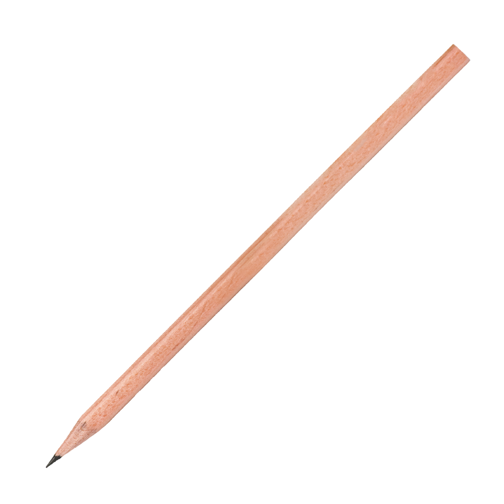 Bleistift Holz 6-kantig 17,5 cm natur (Minenart HB)