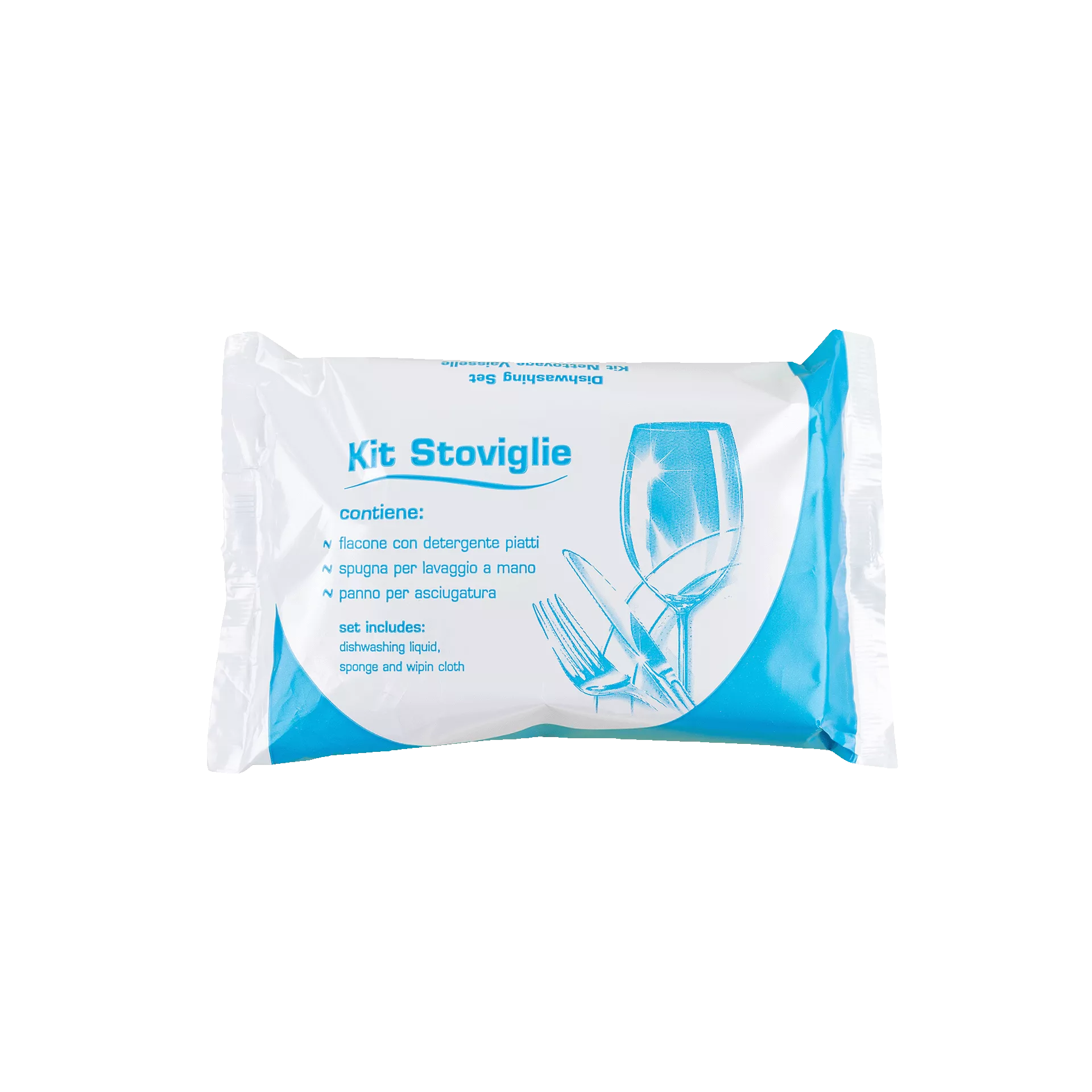 Kit Stoviglie in Flowpack composto da: Flacone detersivo stoviglie 30 ml