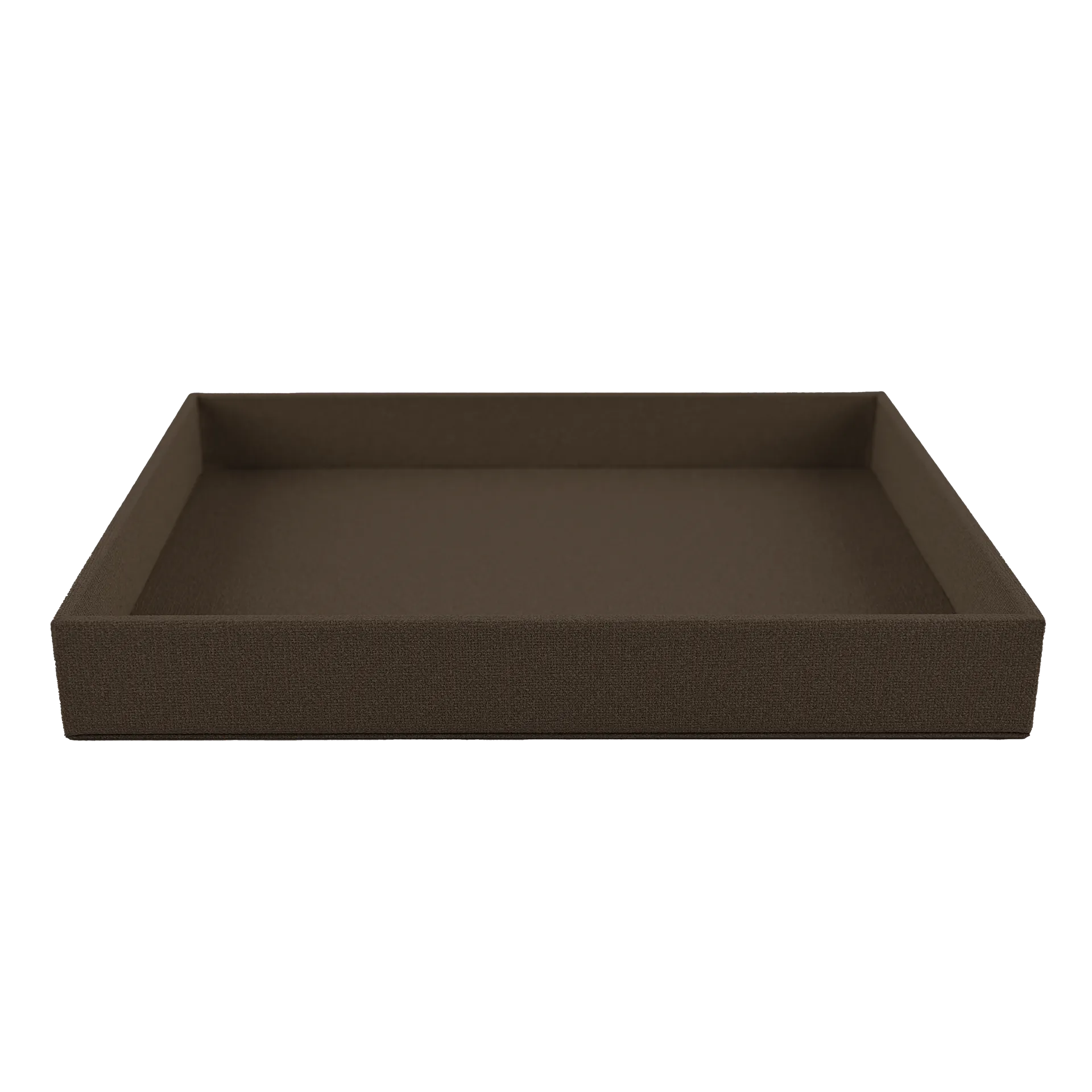 Vassoio | La Carte legno | ecopelle Yut marrone 30x40x h 4 cm