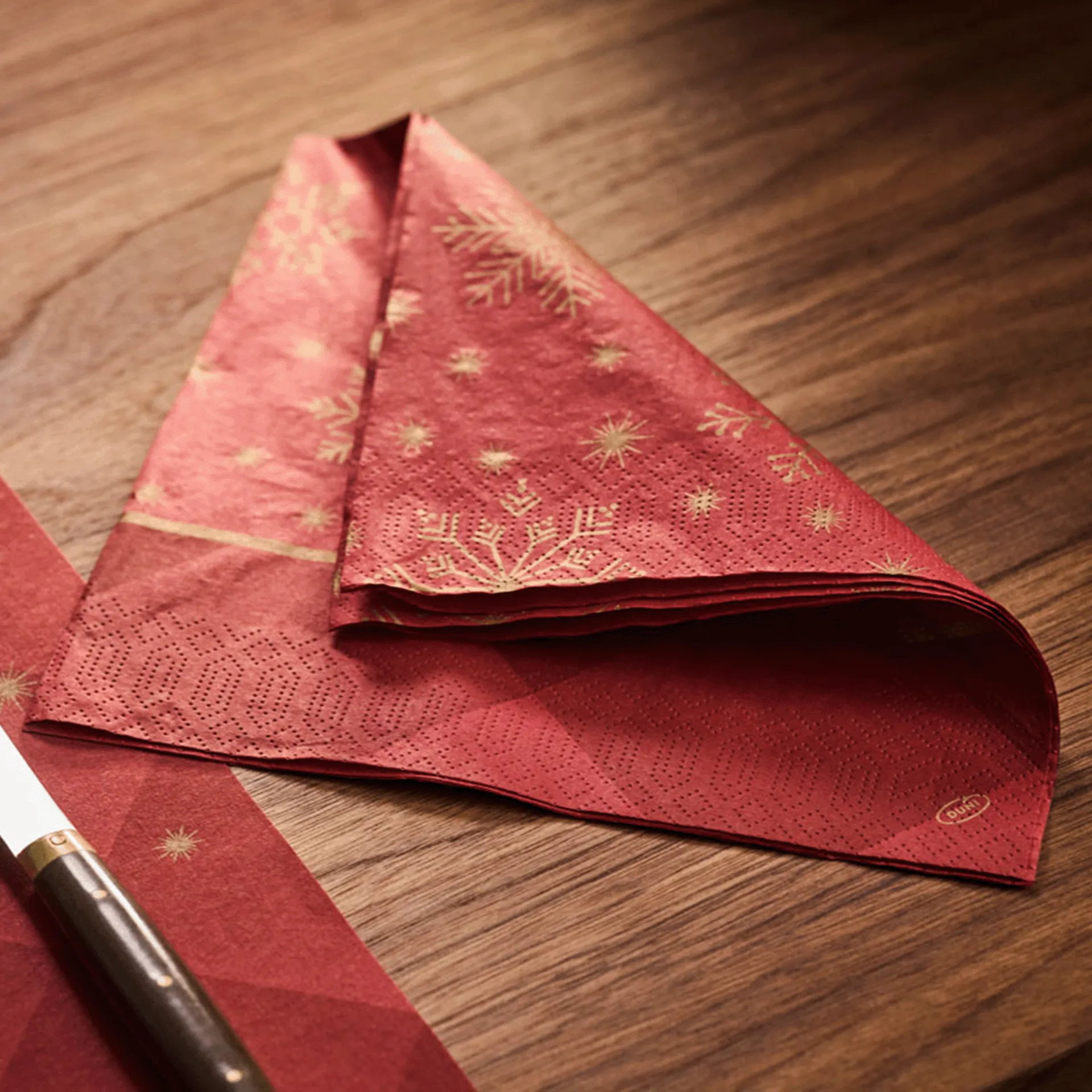 Serviette | Rhombus Zellstoff 3 lagig | bordeaux 40x40 cm