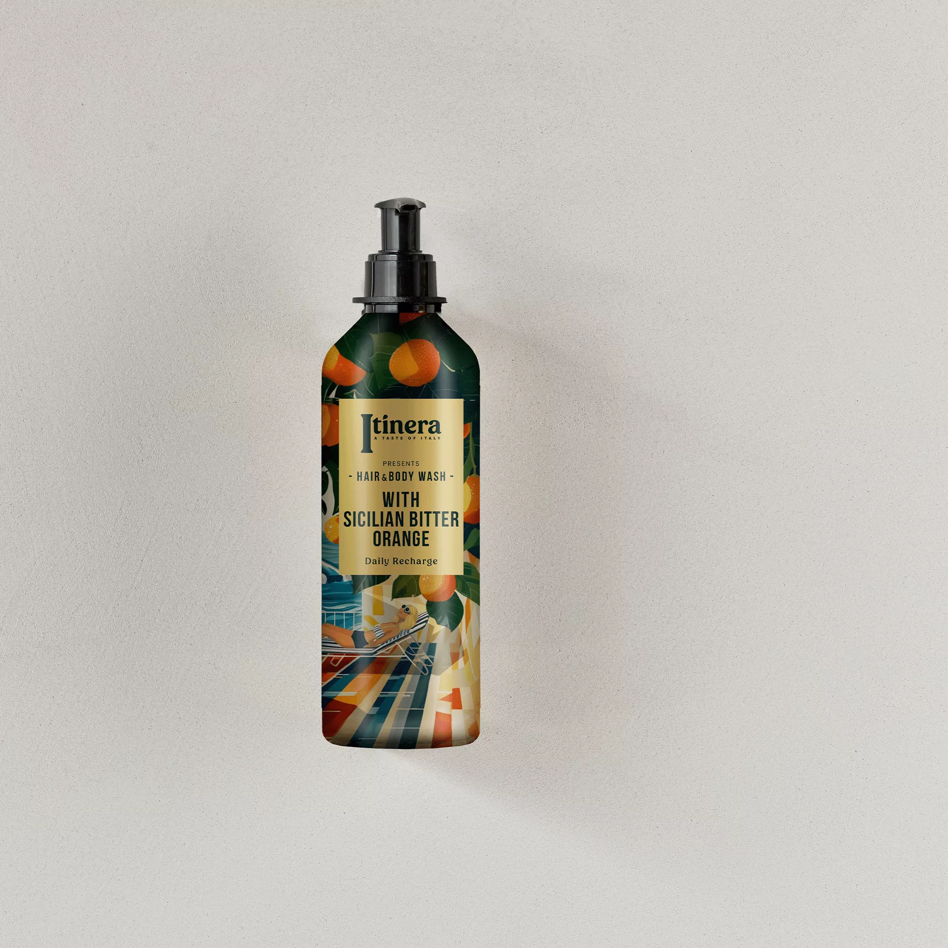 Badeduschgel/Shampoo | Itinera Orange Flacon | 370 ml