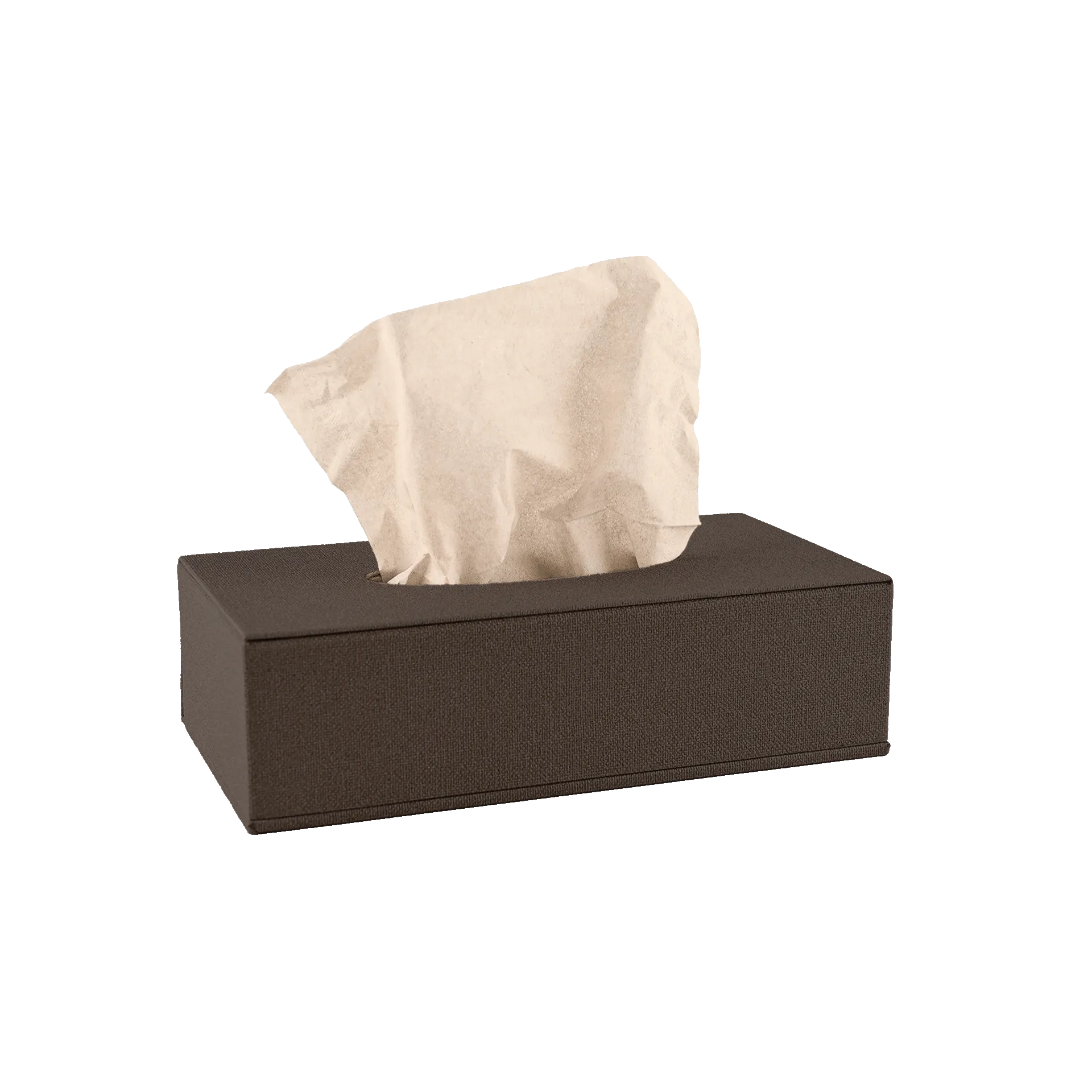 Dispenser für Kosmetikbox | La Carte Holz | Ecoleder YUT braun Schließung Magnet